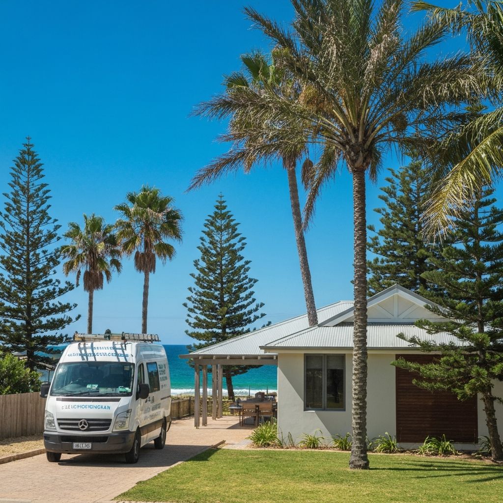 Electrician service van at a Wembley home